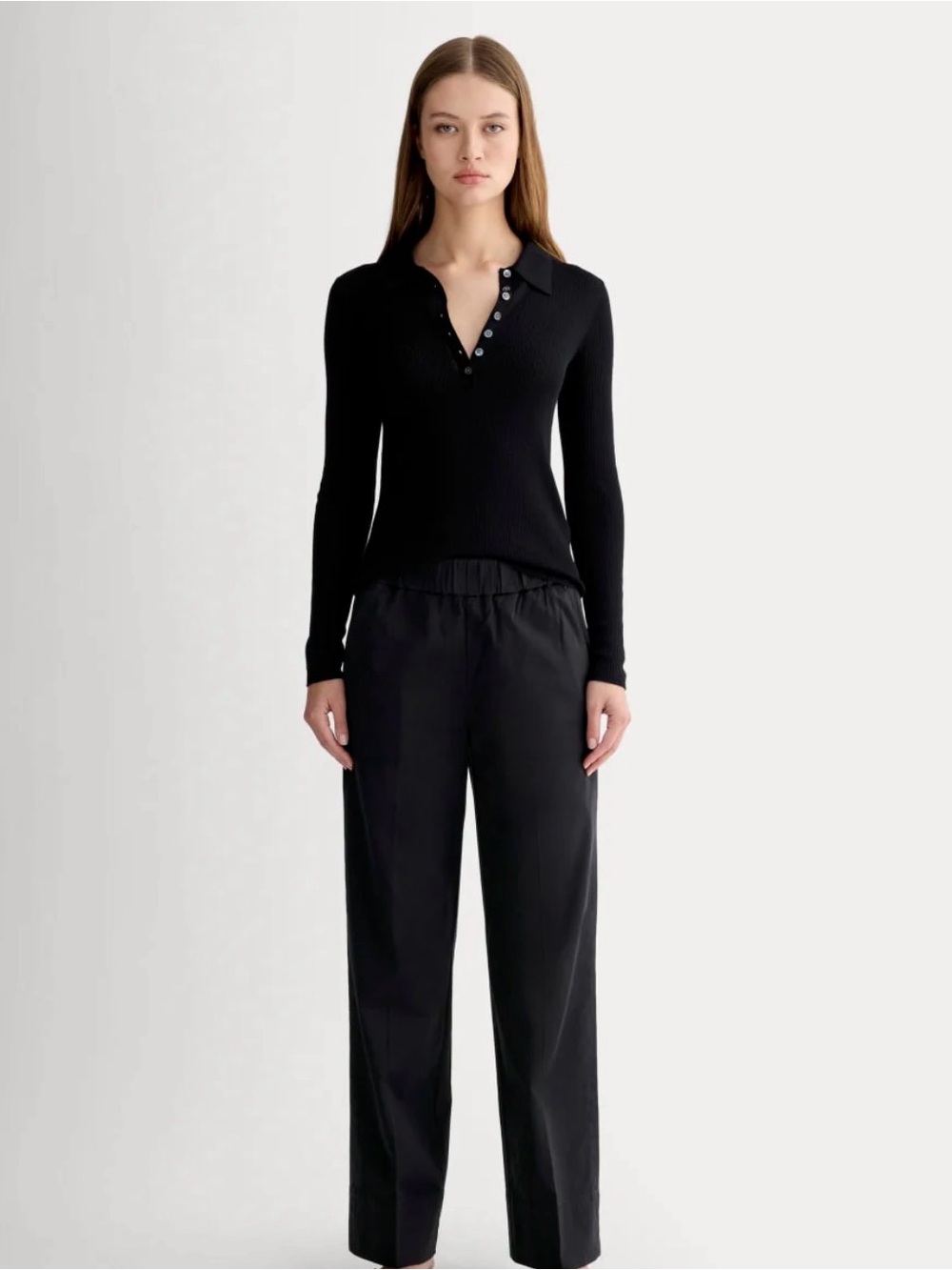 Everlane easy pants black s